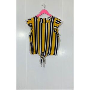 Twine & String Striped Top